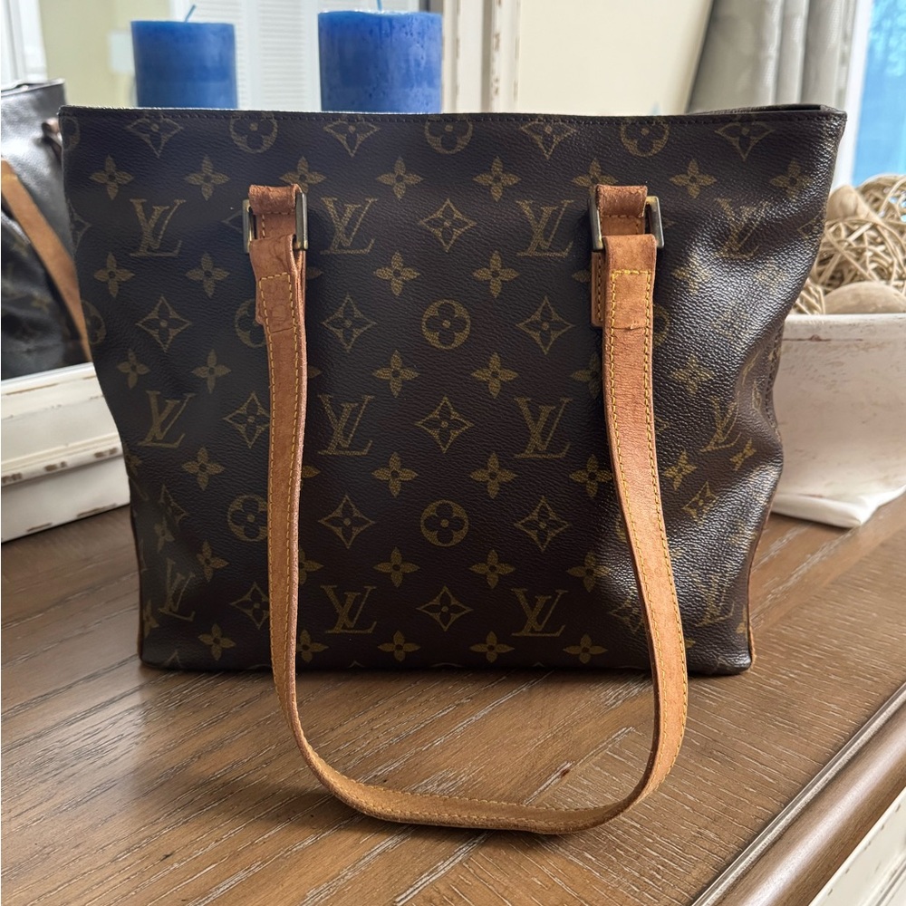 Louis Vuitton Cabas Piano Dark Brown Monogram Tote